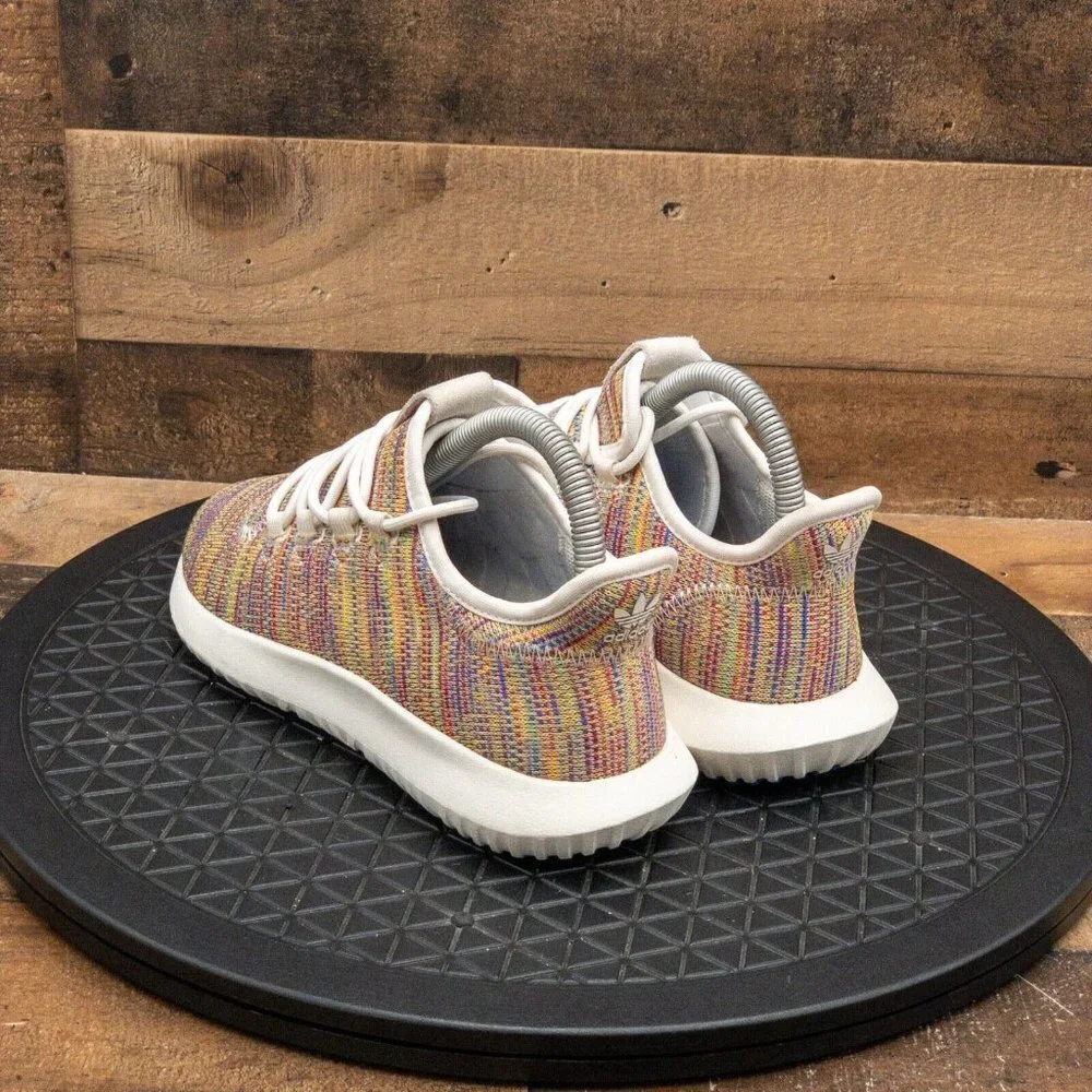 ADIDAS TUBULAR KIDS ATHLETIC SHOES RUNNING MULTICOLOR GYM LOW LACE UP SIZE 5